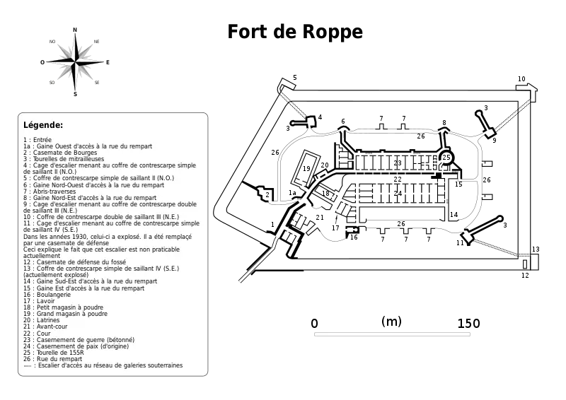 Plan des Kernwerks