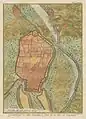 Stadtplan von Diyarbakır um 1750
