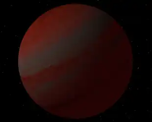 Künstlerische Darstellung von WASP-7 b