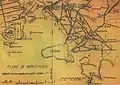 Karte Montevideos zwischen 1843 und 1851 während des Guerra Grande