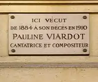 Haus Nr. 243: Pauline Viardot, Opernsängerin