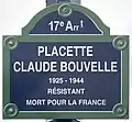 Placette Claude-Bouvelle in Paris.