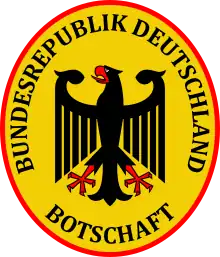 Wappenschild der deutschen Botschaften