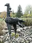 Der Wüstenvogel (1956) von Fritz Bürgin (1917–2003), Schwimmbad Gitterli, Liestal