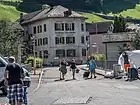 Sernfbrücke gesperrt wegen Murgang