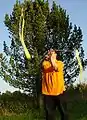 Weave-Figur mit Schweif-Poi