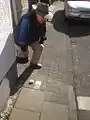 Einsatz Stolpersteine Marktstr. 7, Köln-Porz-Zündorf, 2015