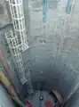 Polygonaler Schacht mit Fräswand