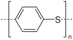 Struktur von Polyphenylensulfid