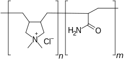 Strukturformel von Polyquaternium-7