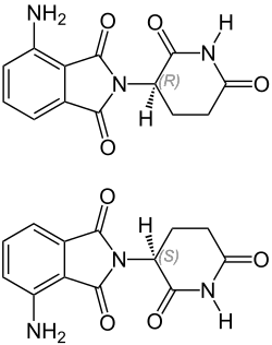Strukturformel von Pomalidomid