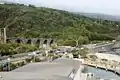 Ehemalige Bahnbrücke am Ausgang der Schlucht „Ravine des Colimaçons“