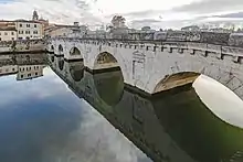 Ansicht auf Ponte di Tiberio