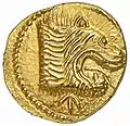 Münze aus Populonia – 50 Asse (𐌣)