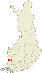Lage von Pori in Finnland
