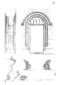 Portal der Kirche Saint-Martin in Namps-au-Val, Aufnahme von Eugène Viollet-le-Duc