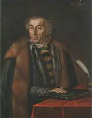 Bartholomäus Not in fellgefütterter Schaube (1709)
