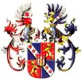 Wappen der Freiherren Poschinger von Frauenau (1901)