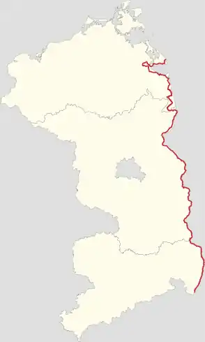 Bilddatei, aus der der Verlauf der Route hervorgeht