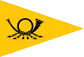 Dienstwimpel im Bereich der Postämter von 1947 bis 1955 (nur als Kfz-Wimpel)