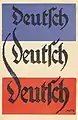 Plakat: Deutsch Deutsch Deutsch