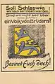 Plakat: Soll Schleswig wirklich zerrissen werden?
