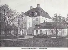 Postkarte vom Jagdschloss Quitzin