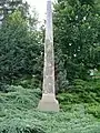 Kur­sächsische Post­meilen­säule (Ganz­meilen­säule) in Alt­zella bei Nossen, Sachsen