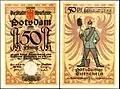 50 Pfennig Notgeldschein „Bombenschmeißer“