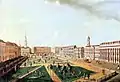 Wilhelmplatz 1776, Blick nach Süden