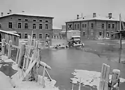 Bild der überschwemmten Stadtvom 18. Dezember 1941