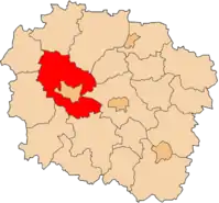 Lage des Powiats