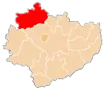 Karte des Powiat Konecki