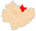 Karte des Powiat Starachowicki