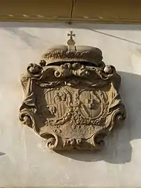 Wappendetail über dem Schlossportal
