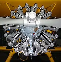 Pratt & Whitney R-985 AN-1 Sternmotor in einer Boeing-Stearman