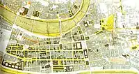 Plan zur Gestaltung der Halbinsel aus dem Jahr 1863