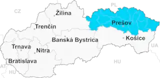 Medzilaborce in der Slowakei