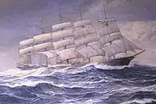 "Preussen", Ölbild von Johannes Holst 1909