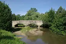 Brücke über die Schwarzach in Laub