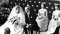 Birgitta bei ihrer Hochzeit mit Johann Georg Prinz von Hohenzollern (1961)