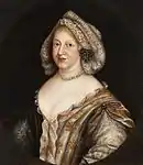 Wilhelmine Ernestine von Dänemark, spätere Kurfürstin von der Pfalz, Gemälde von Johann Georg Wagner