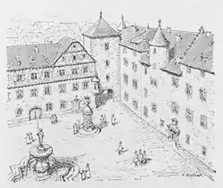 Prinzenbau, Tunzhofer Torund Alte Kanzlei, 1683.