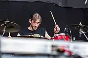Schlagzeuger Jonas Sanders