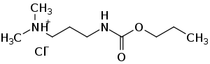 Strukturformel von Propamocarb-hydrochlorid