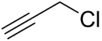 Strukturformel von Propargylchlorid