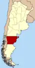 Lage der Provinz Chubut