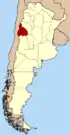 Lage der Provinz San Juan