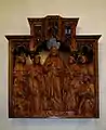 Schnitzaltar in linken Seitenschiff