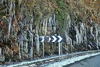 Straße im Winter